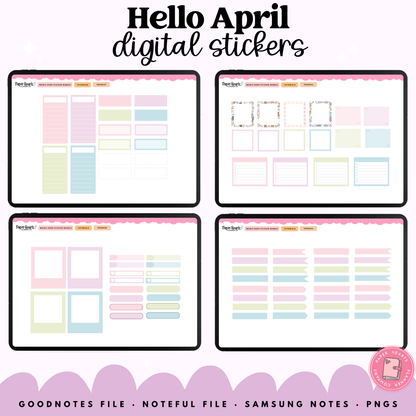 Hello April Stickers