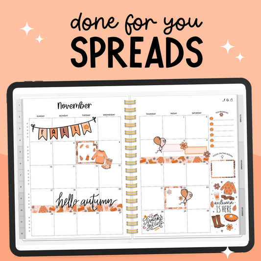 Hello Autumn Monthly DFY Spread