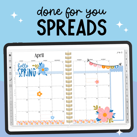 Hello Spring Monthly DFY Spread 1
