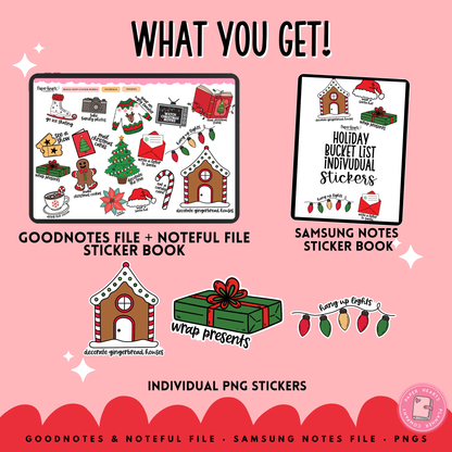 Individual Holiday Bucket List Stickers