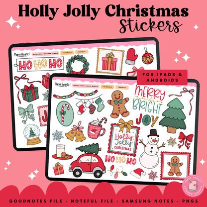 Holly Jolly Christmas Stickers