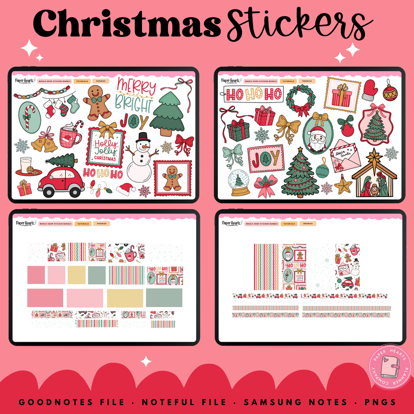 Holly Jolly Christmas Stickers