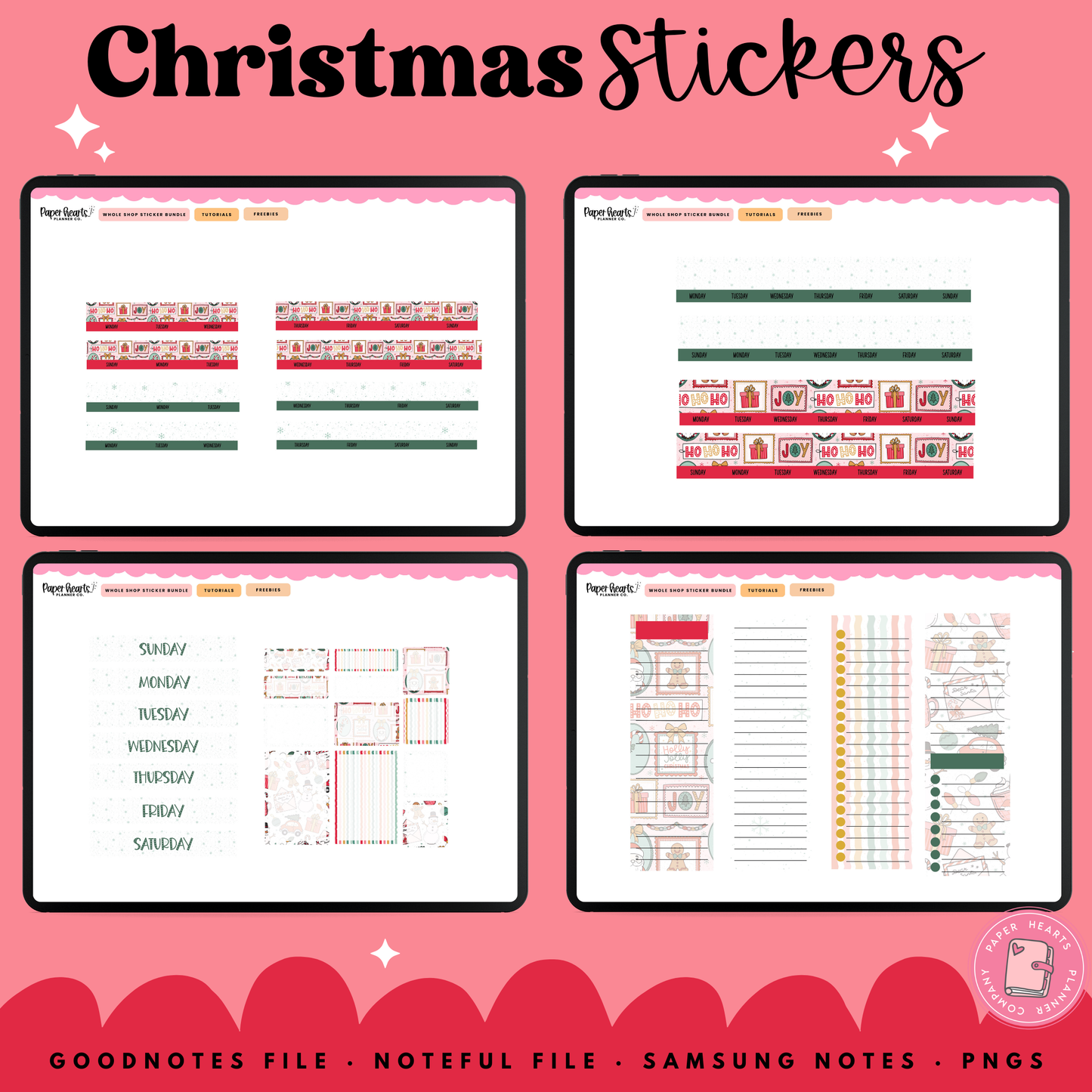 Holly Jolly Christmas Stickers