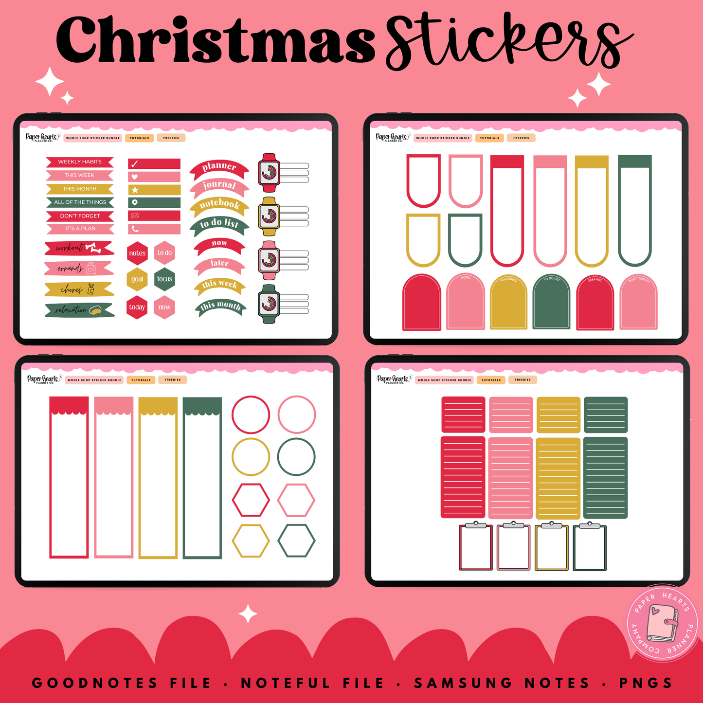 Holly Jolly Christmas Stickers