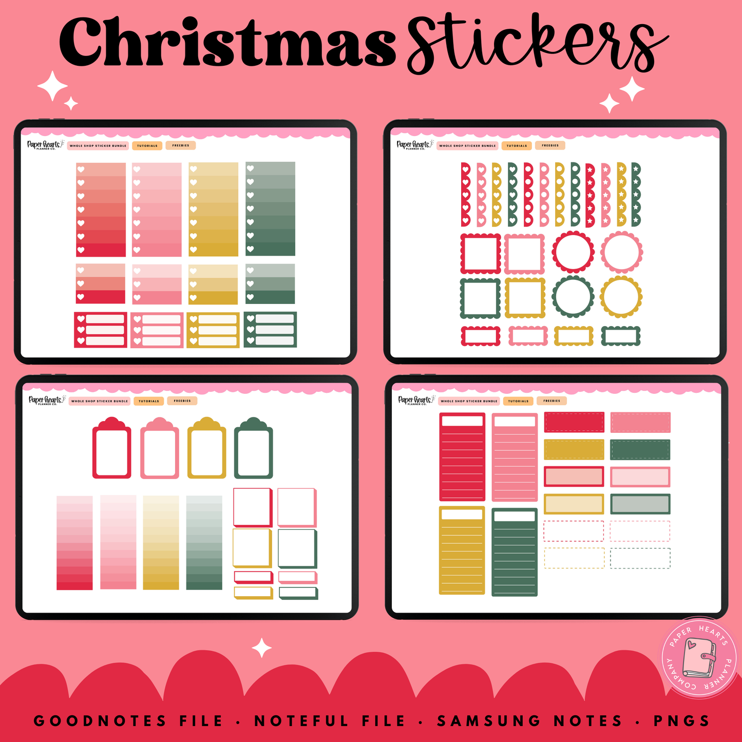 Holly Jolly Christmas Stickers