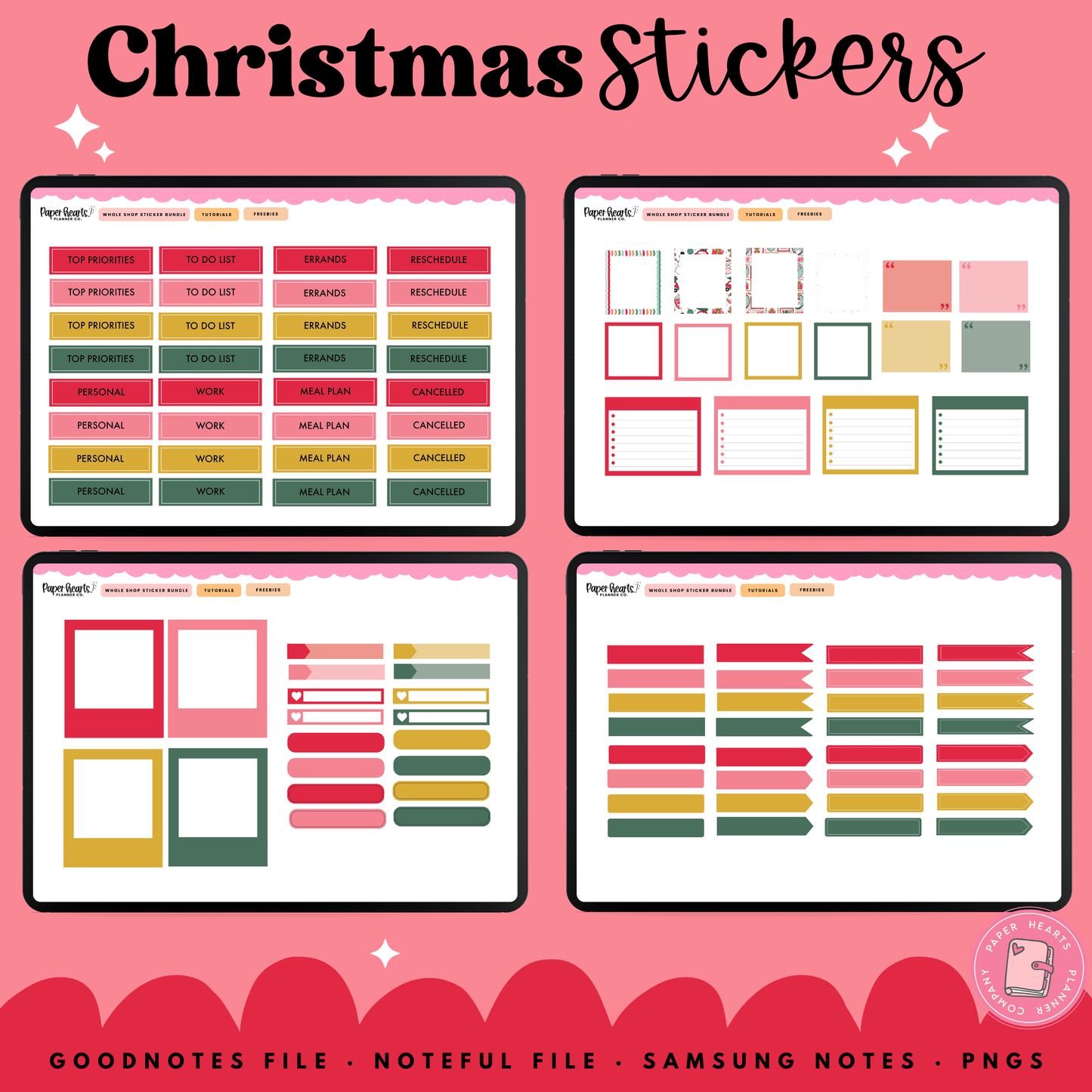 Holly Jolly Christmas Stickers