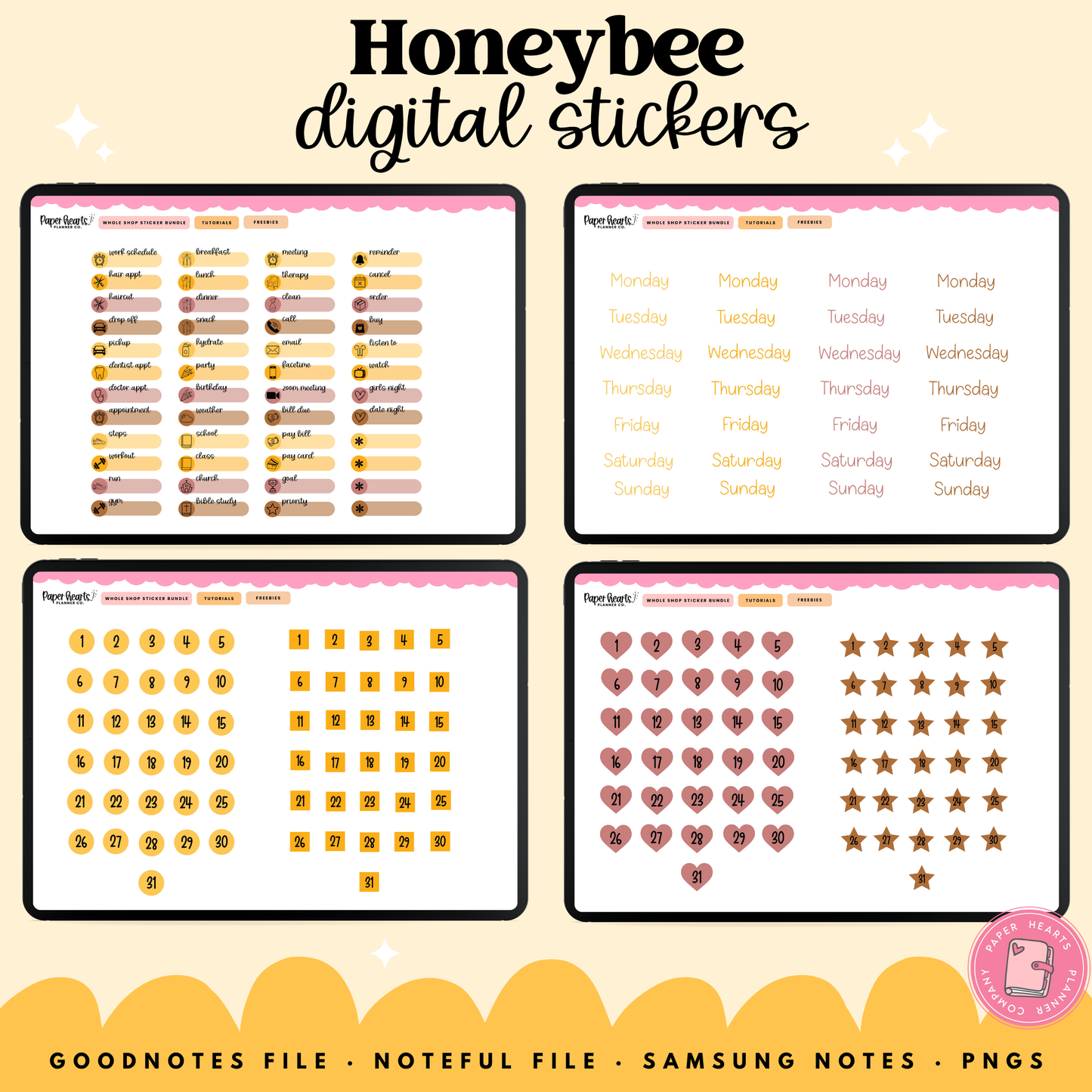 Honeybee Stickers