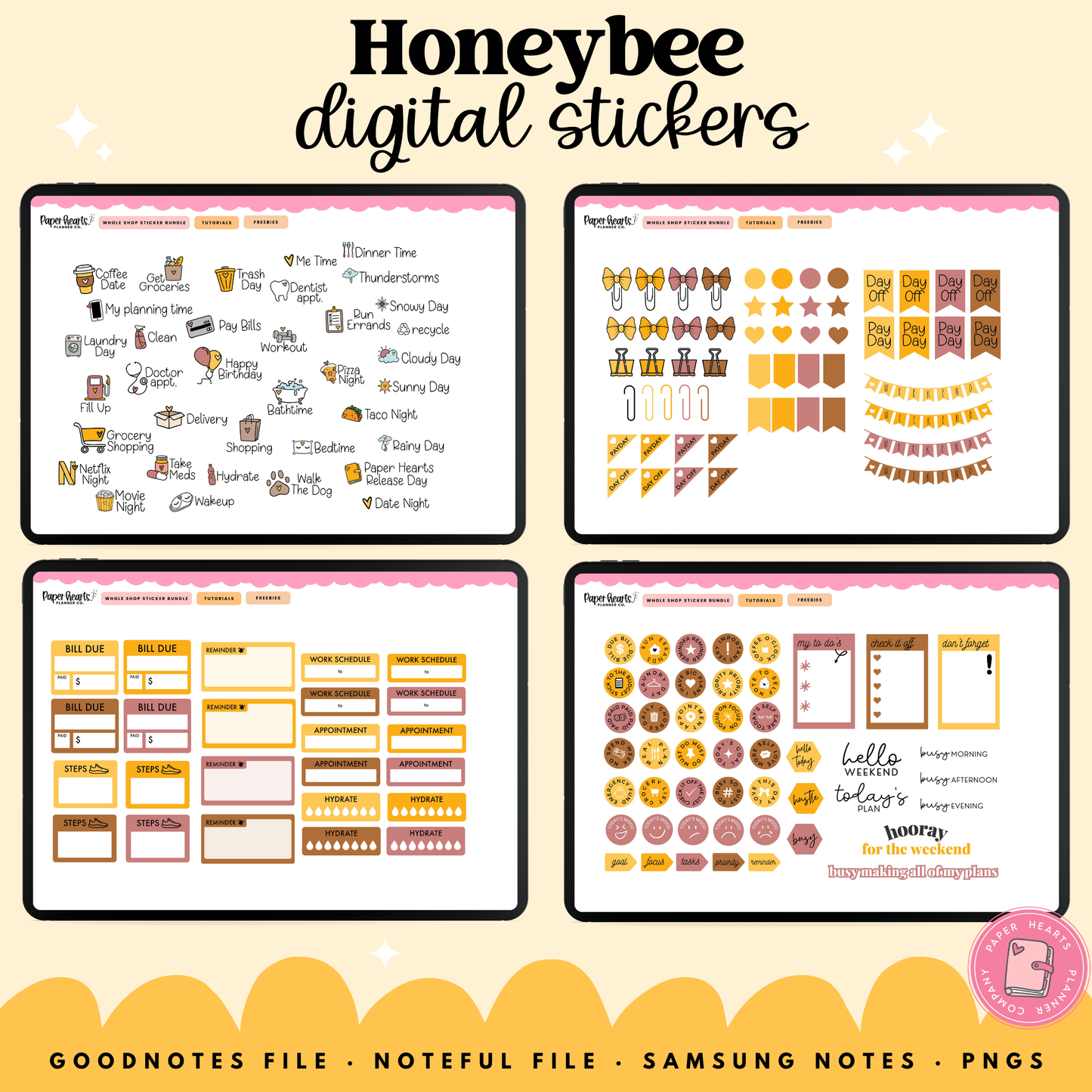 Honeybee Stickers