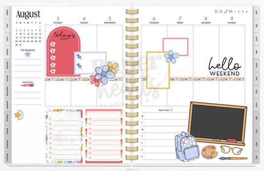 Back To School Daisies Week 2 Done For You Spread