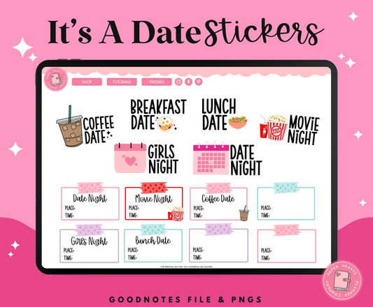 It's A Date Stickers