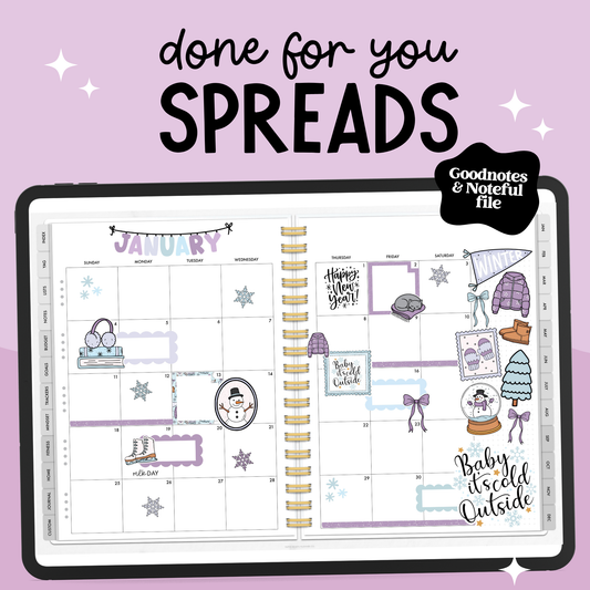 January Monthly DFY Spread Purple