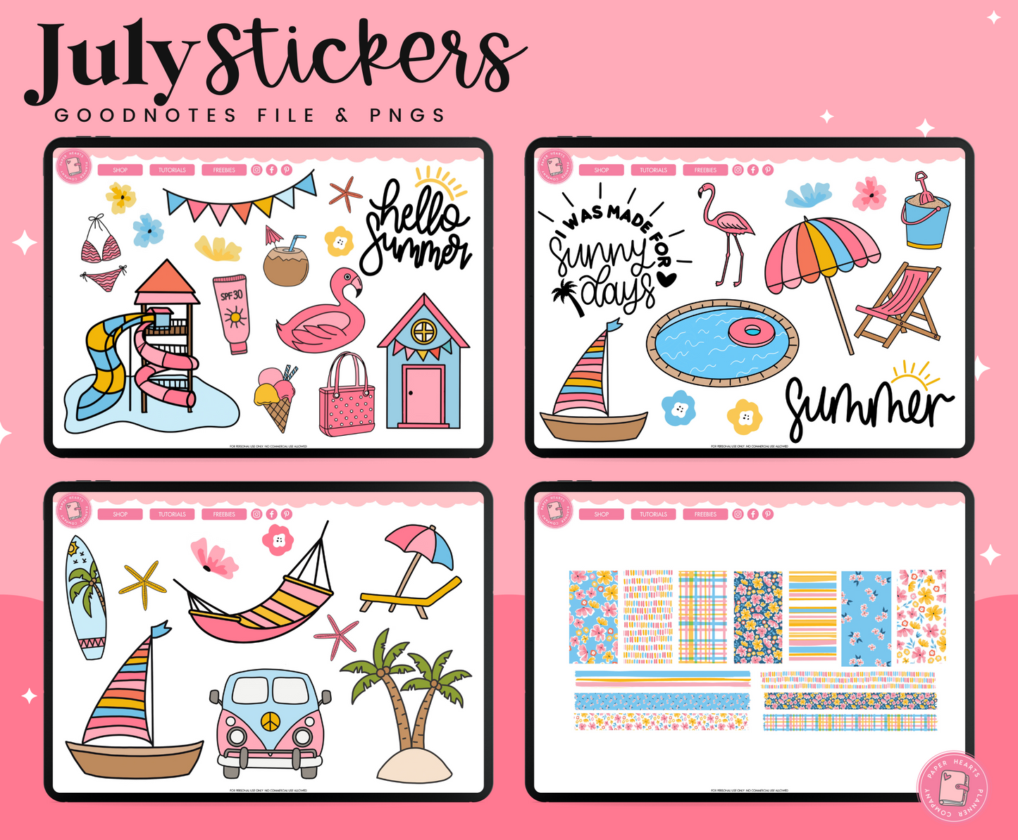 July 2023 Stickers