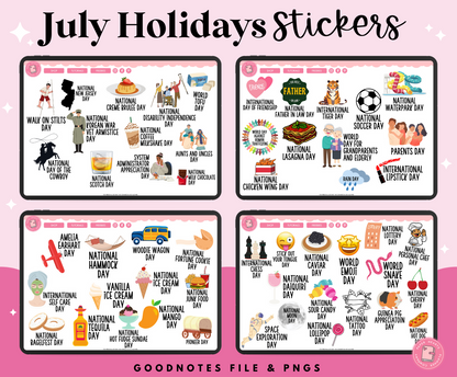 July Holiday Stickers