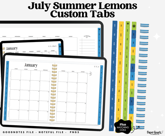 July Summer Lemons Tabs