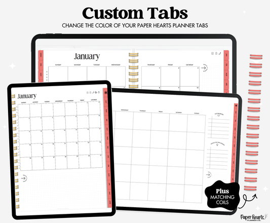 June Watermelon Dark Pink Tabs