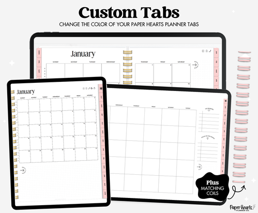 June Watermelon Light Pink Tabs