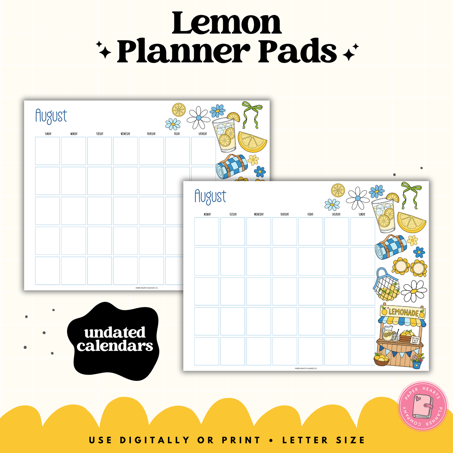 Lemons Planner Pad