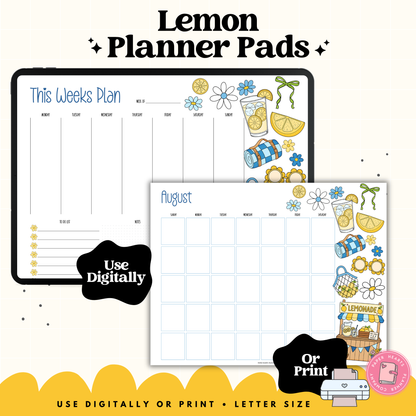 Lemons Planner Pad