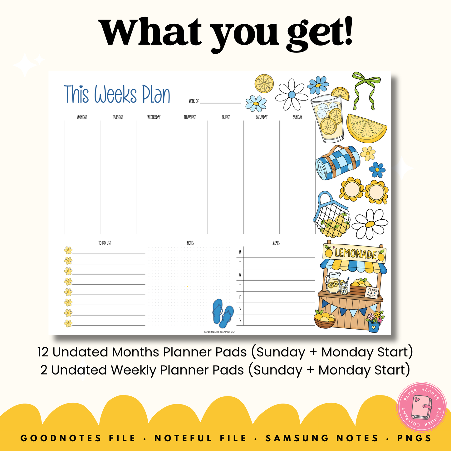 Lemons Planner Pad