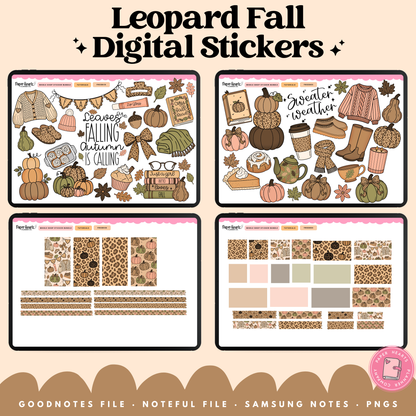 Leopard Fall Stickers