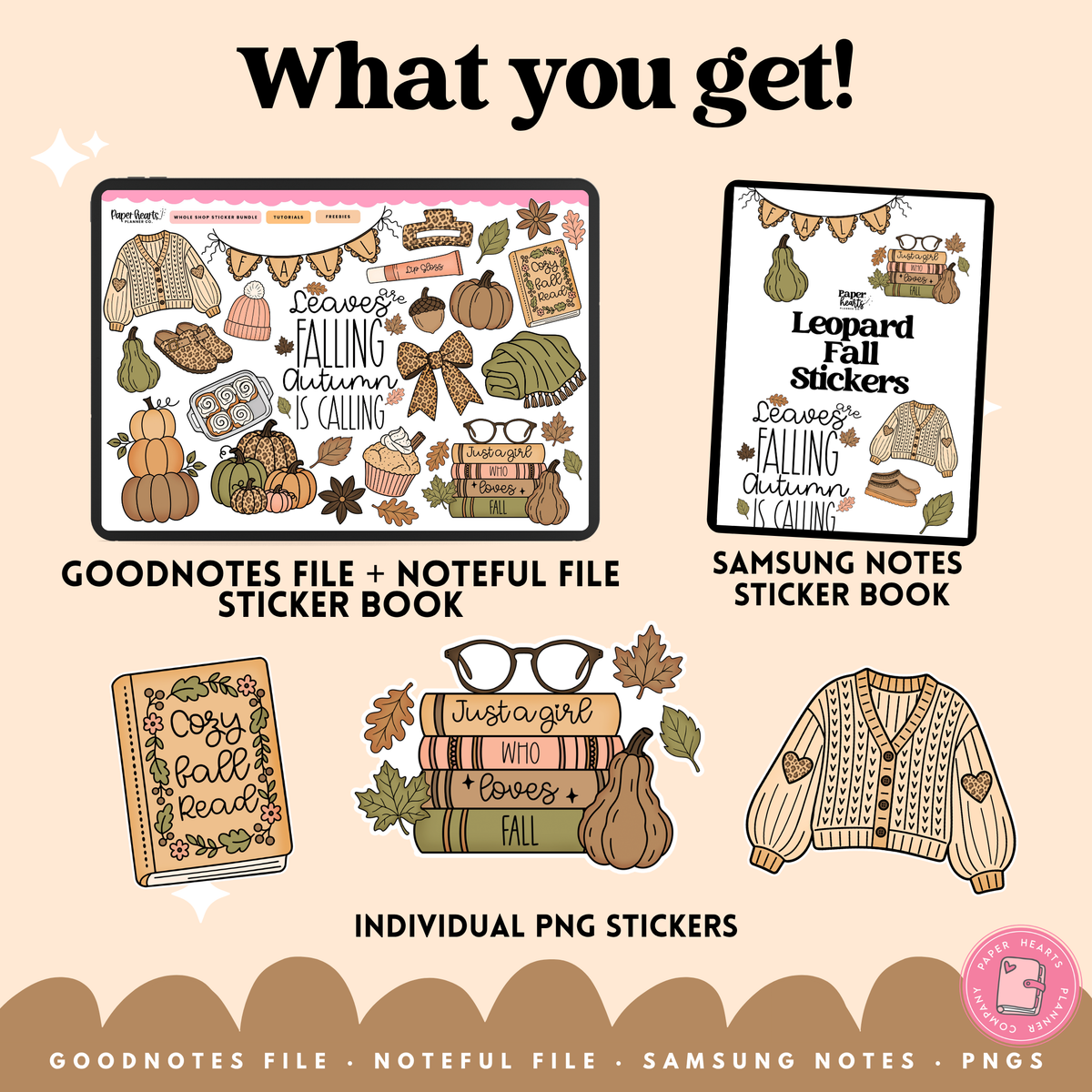 Leopard Fall Stickers