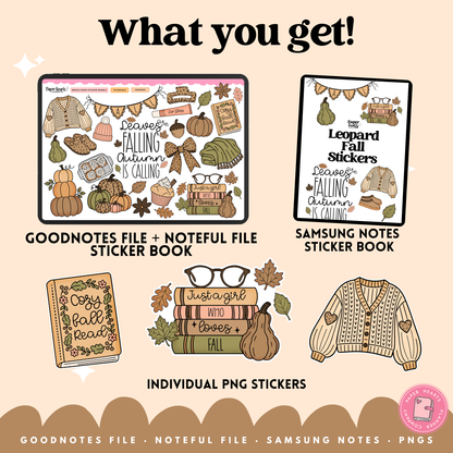 Leopard Fall Stickers