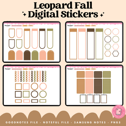 Leopard Fall Stickers