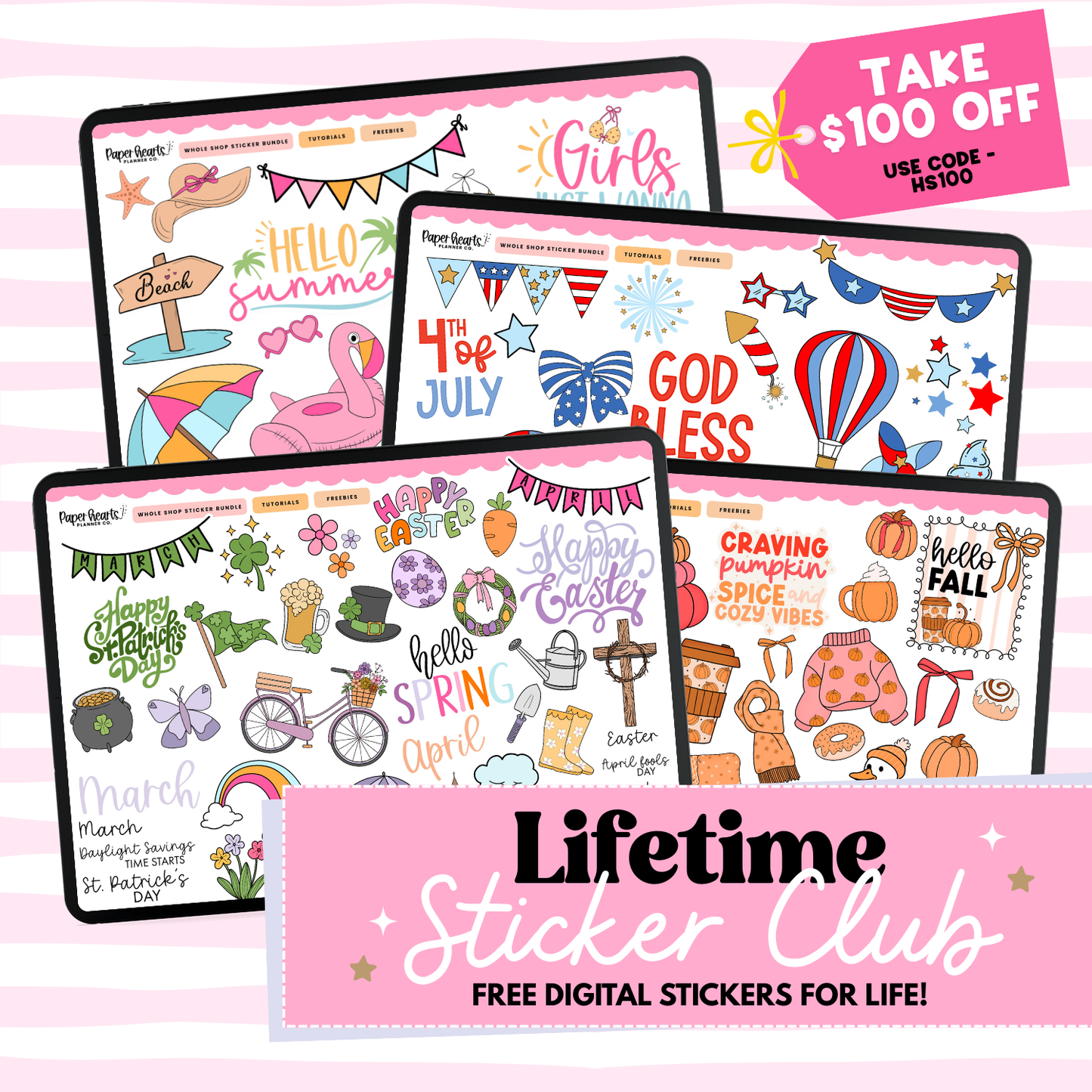Lifetime Sticker Club
