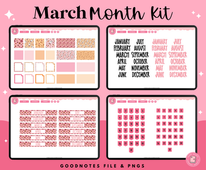 March Monthly Kit Stickers - Easter Carrots