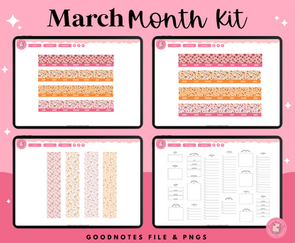 March Monthly Kit Stickers - Easter Carrots