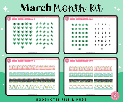 March Monthly Kit Stickers - Lucky Charms