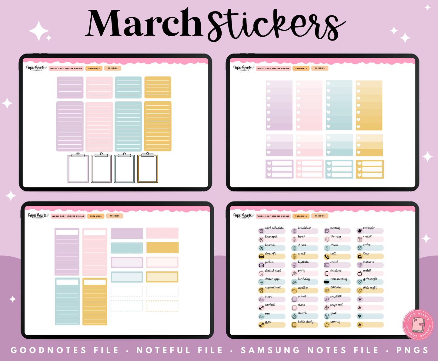 March Stickers