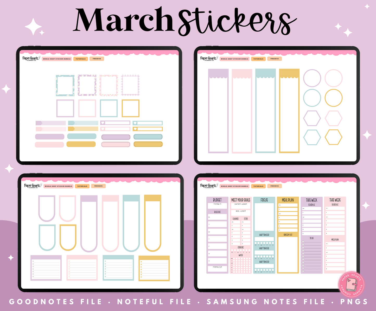 March Stickers