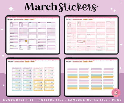 March Stickers