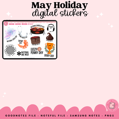 May Holidays Stickers