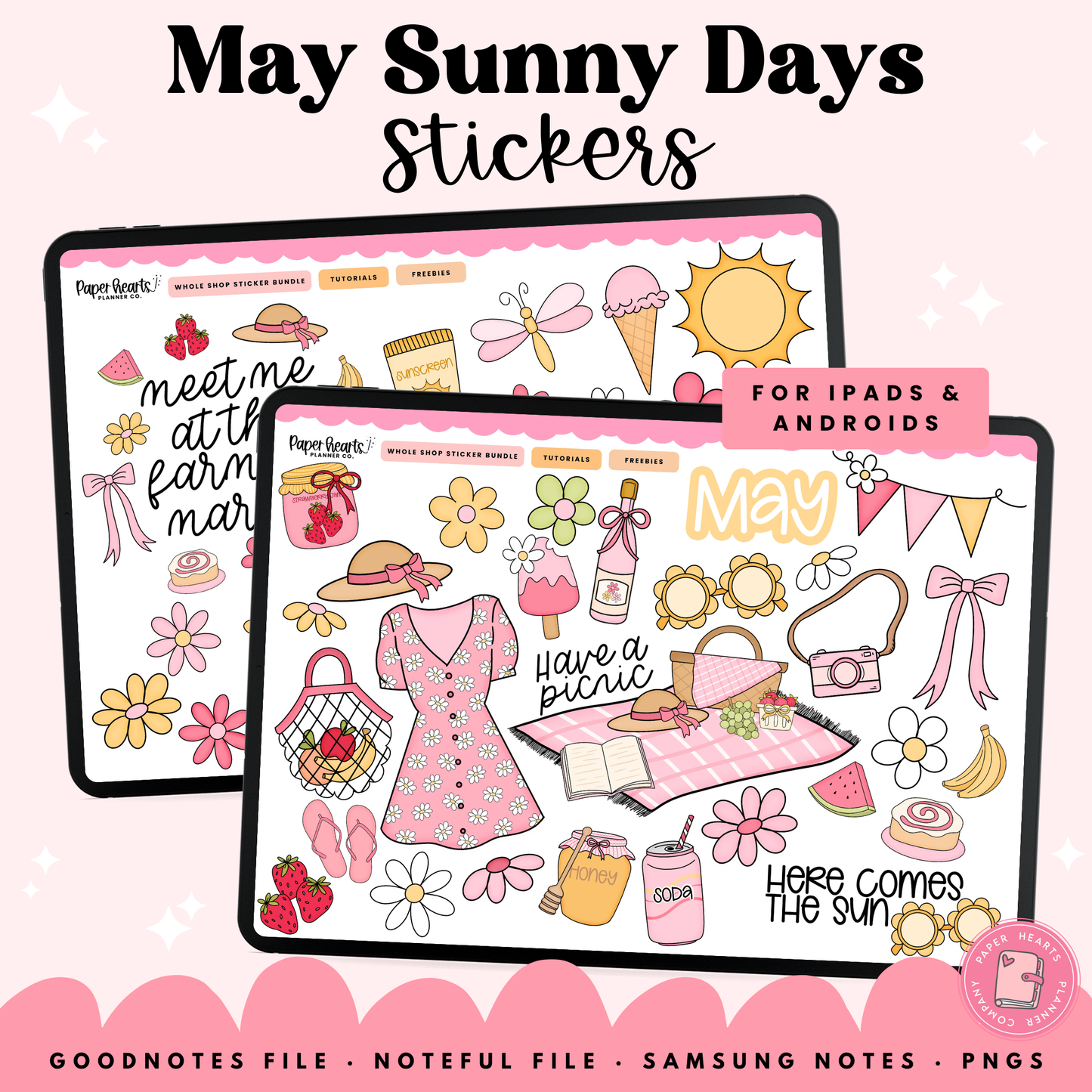 May Sunny Days Stickers