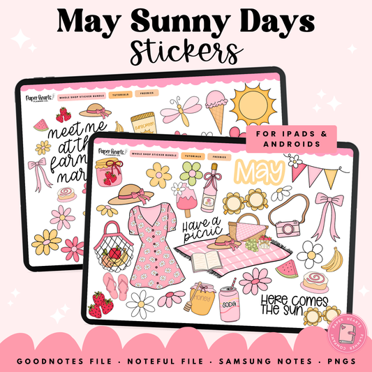 May Sunny Days Stickers