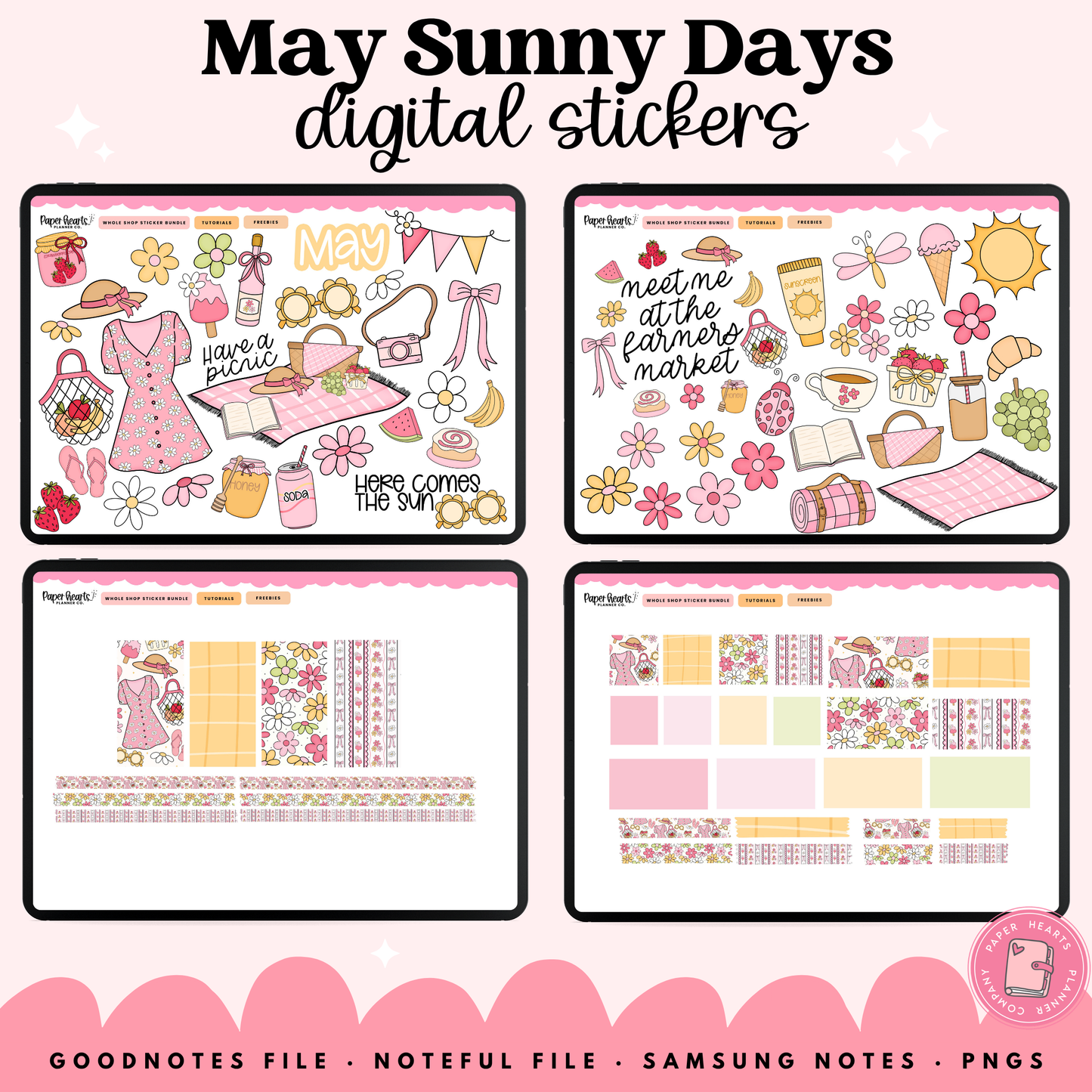 May Sunny Days Stickers