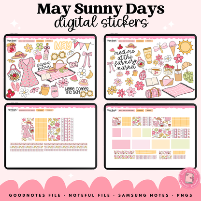 May Sunny Days Stickers