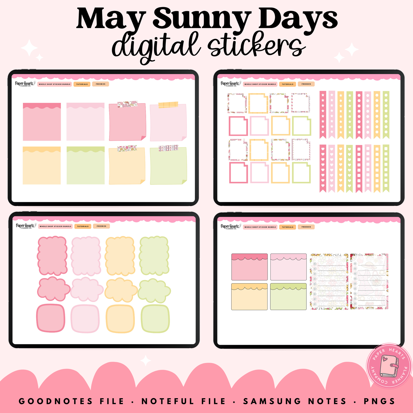May Sunny Days Stickers