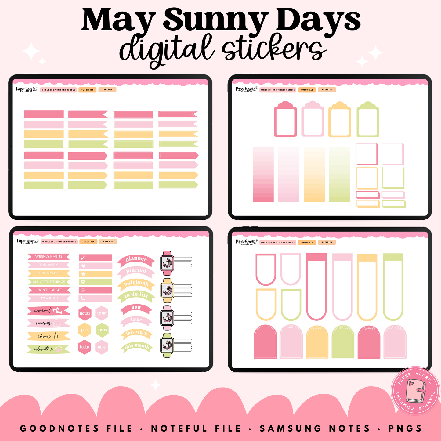 May Sunny Days Stickers