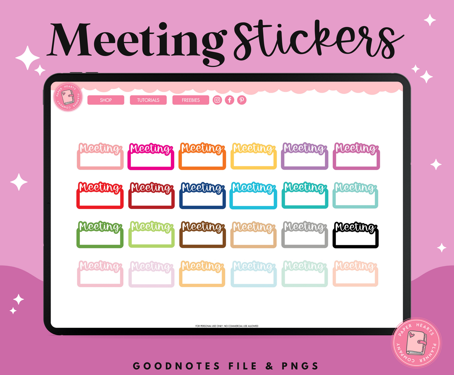 Meeting Stickers