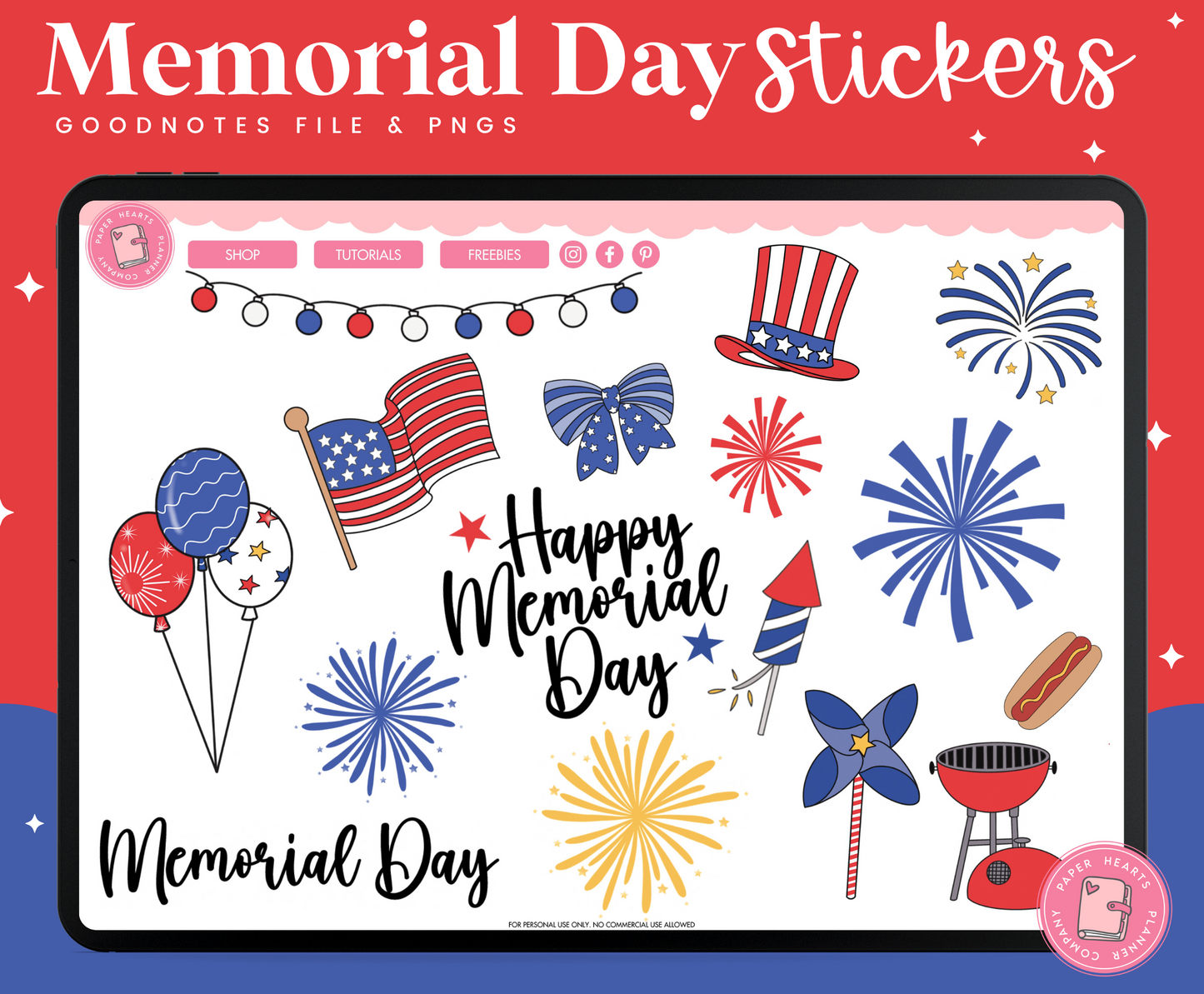 Memorial Day Stickers