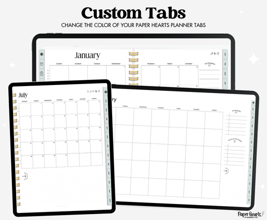 Traditional Christmas December Tabs Mint Green