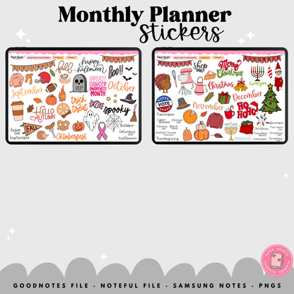 Monthly Planner Stickers