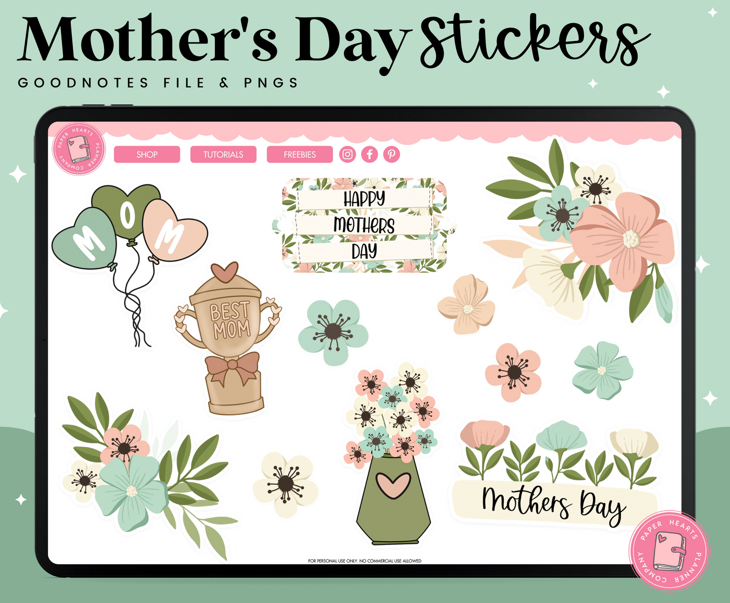 Mother's Day Digital Stickers