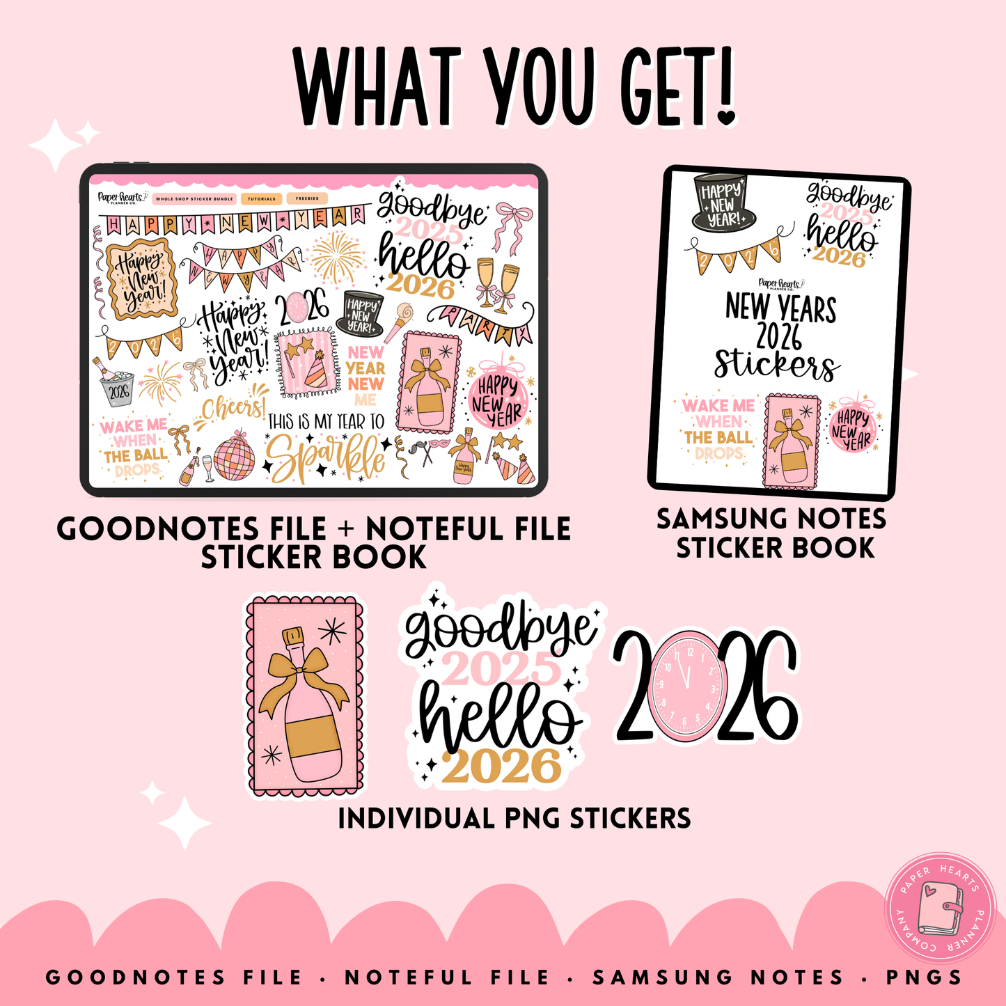 New Years 2026 Stickers