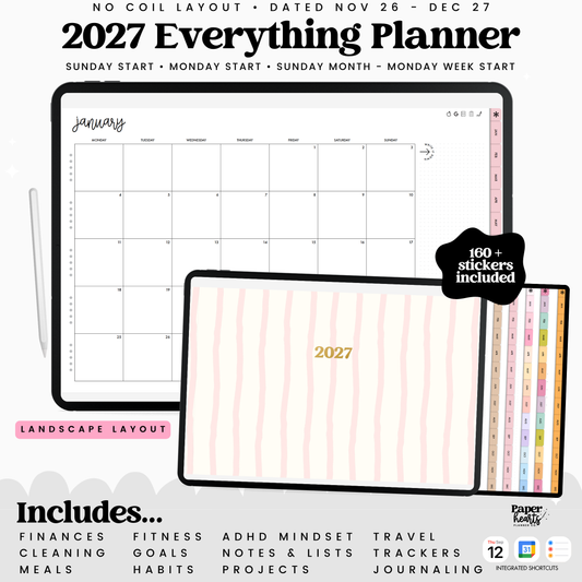 2027 Everything Planner No Coil