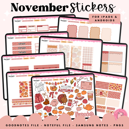 November Stickers 2025