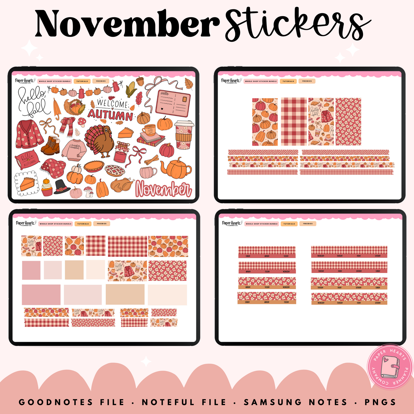 November Stickers 2025